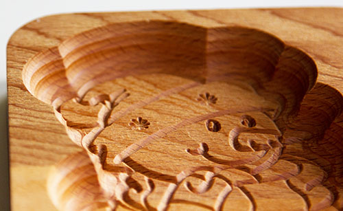 пряничная доска buken, форма для пряников деревянная, форма снеговик