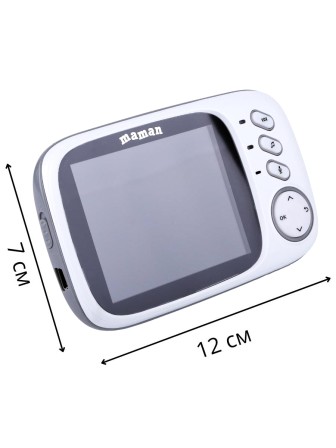 Видеоняня беспроводная Maman VB603 с монитором 300 м, обратная связь, ночное видение