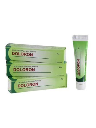 Крем массажный для суставов, мышц и связок аюрведическая Долорон, 25 гр. x 3 шт. набор