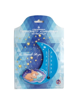 Термометр комнатный для детской Стеклоприбор П-17 "Месяц" Аист