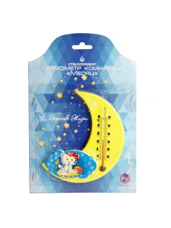 Термометр комнатный для детской Стеклоприбор П-17 "Месяц" Аист