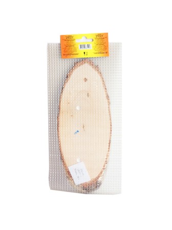 Термометр комнатный деревянный Стеклоприбор Д-10 исп.3 Березка, рисунок "Волк"