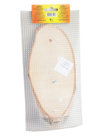 Термометр комнатный деревянный "Березка" Д-10 исполнение 3  (Цветы)