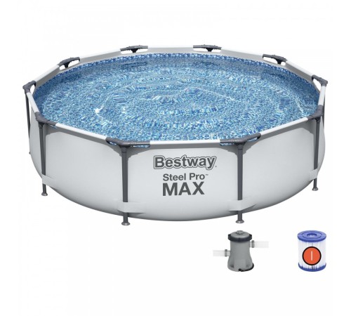 Бассейн Bestway 56408 каркасный, 305х76 см, 4678 л, фильтр-насос 1249 л/ч