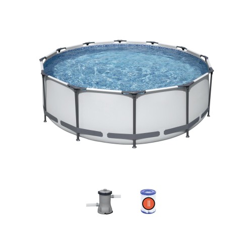 Бассейн Bestway 56260 каркасный, 366х100 см, 9150 л, фильтр-насос 2006 л/ч