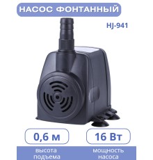 Насос для фонтана Vodotok HJ-941 напор 1,3 м