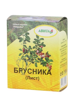 Брусника лист "Авита" 50 г при почечнокаменной болезни