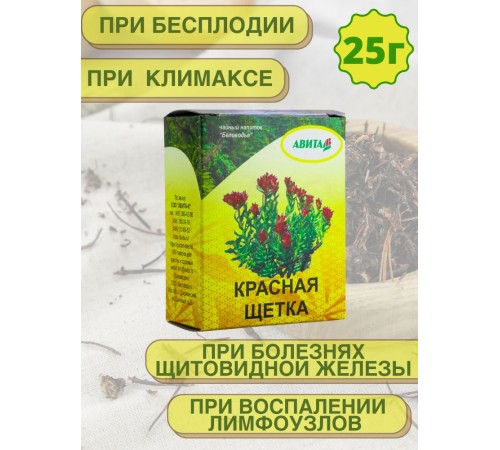 Красная Щетка корень "Авита" 25 г (при гинекологических заболеваниях, мастопатии, простатите Красная Щетка корень "Авита" 25 г (при гинекологических заболеваниях, мастопатии, простатите
