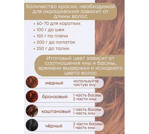 Хна натуральная индийская 25 г Фитокосметик