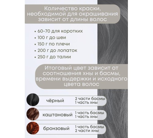 Басма Индийская натуральная 25 г Фитокосметик