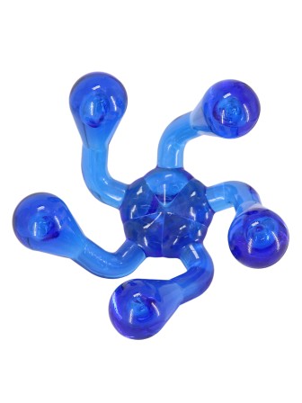 Массажер ЛАПОНЬКА-1 синий медицинский гладкий, 5 массажных элементов