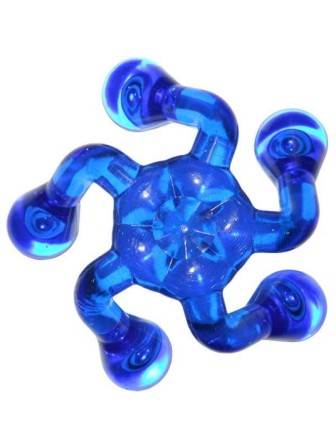 Массажер ЛАПОНЬКА-1 синий медицинский гладкий, 5 массажных элементов