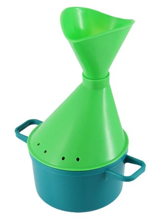 Ингалятор паровой для ингаляций Альдомед бирюзово-салатовый