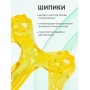 Массажер ЛАПОНЬКА-6 желтый с ручкой, 6 массажных элементов с шипами