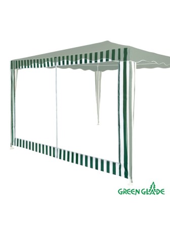 Стенка с москитной сеткой для садового тента Green Glade 1,95х2,95 м 4130 зеленая