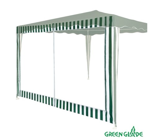 Стенка с москитной сеткой для садового тента Green Glade 1,95х2,95 м 4130 зеленая