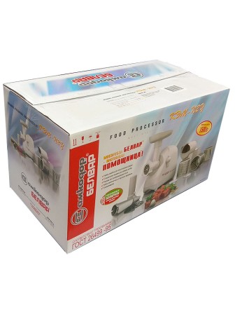 Мясорубка электрическая Белвар Помощница КЭМ-П2У 302-08, 1500 Вт шинковка, колбасы, тесто, реверс