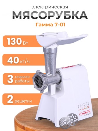 Электрическая мясорубка "Гамма-7-01" комплект 4, ЛЕПСЕ