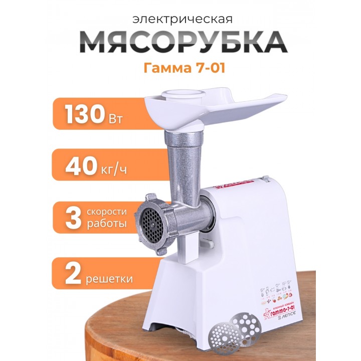 Электрическая мясорубка "Гамма-7-01" комплект 4, ЛЕПСЕ