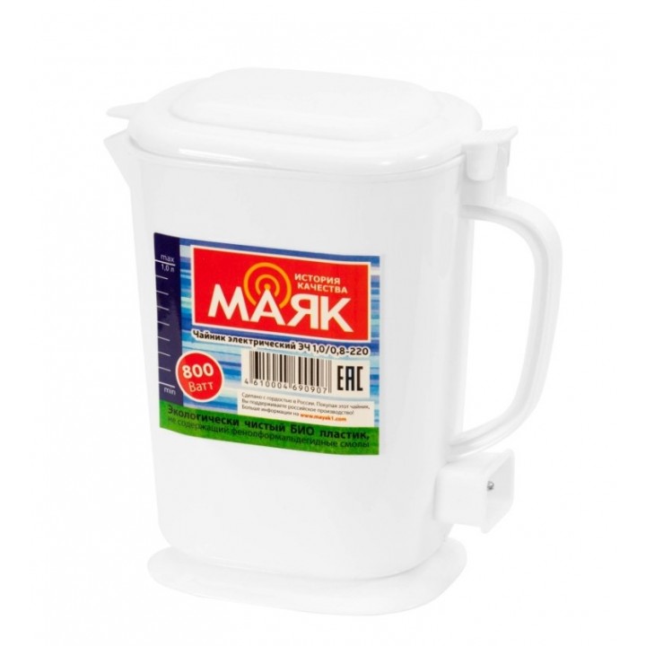 Чайник Маяк ЭЧ 1/0,8-220, 1 л 