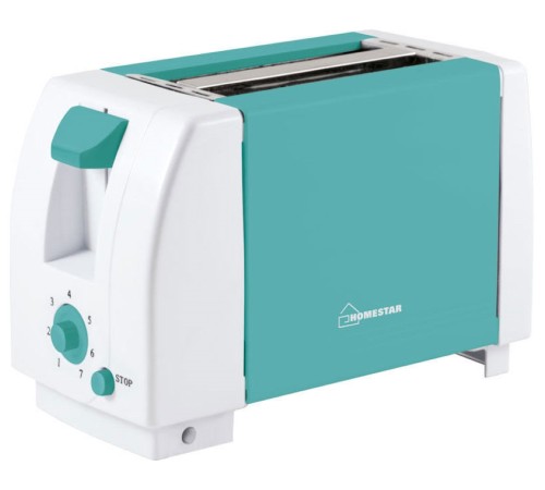 Тостер HOMESTAR HS-2002 бирюзовый, 750 Вт