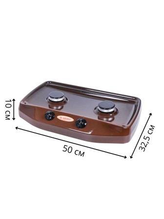 Плитка газовая GEFEST ПГ-700-02 двухконфорочная коричневая