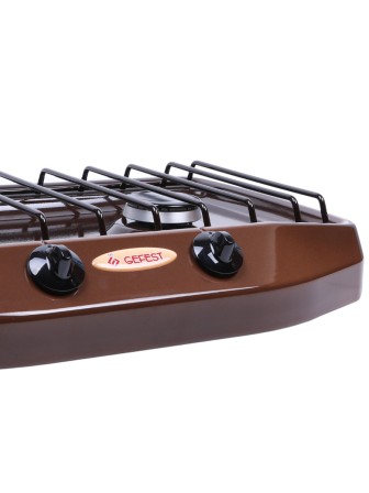 Плитка газовая GEFEST ПГ-700-02 двухконфорочная коричневая