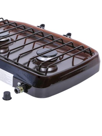 Плитка газовая GEFEST ПГ-700-02 двухконфорочная коричневая