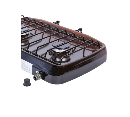 Плитка газовая GEFEST ПГ-700-02 двухконфорочная коричневая