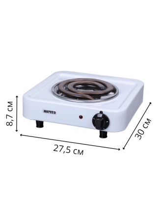 Плитка электрическая Мечта-111Т ЭПТ-1 конфорка 1,0 кВт белая 