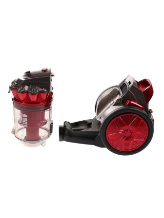Пылесос-циклон EUROSTEK EVC-3002, 2200 Вт, красный/черный