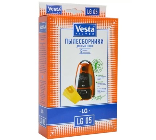 Комплект пылесборников VESTA LG05 LG 5 шт. бумажные