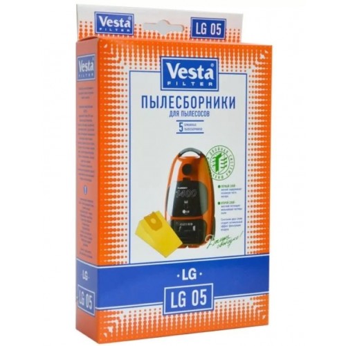 Комплект пылесборников VESTA LG05 LG 5 шт. бумажные