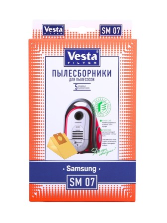 Комплект пылесборников VESTA SM07 SAMSUNG 5 шт. бумажные