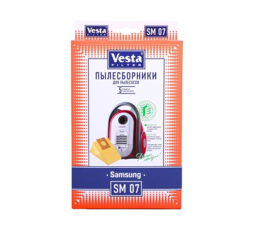 Комплект пылесборников VESTA SM07 SAMSUNG 5 шт. бумажные Комплект пылесборников VESTA SM07 SAMSUNG 5 шт. бумажные