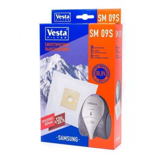 Комплект пылесборников VESTA SM09S SAMSUNG 4 шт. синтетические