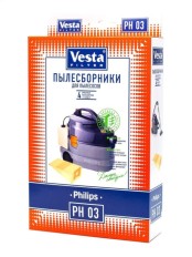 Комплект пылесборников VESTA PH03 PHILIPS 5 шт. бумажные