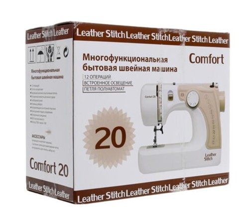 Швейная машинка COMFORT 20 12 операций, петля-п/автомат, реверс