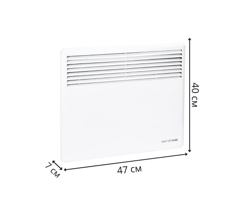 Обогреватель конвектор Aeroheat EC CP1000W М 4L47 1 кВт настенный