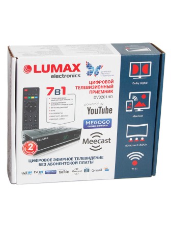 Цифровая ТВ приставка LUMAX DV3201HD, DVB-T2