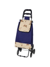 Тележка-сумка А204 Бабочки, 3 колеса, 30 кг