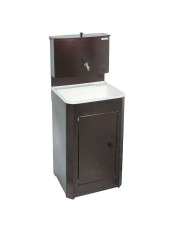 Умывальник дачный Акватекс с подогревом воды (ЭВН), тумба цвета медь, пластиковая мойка