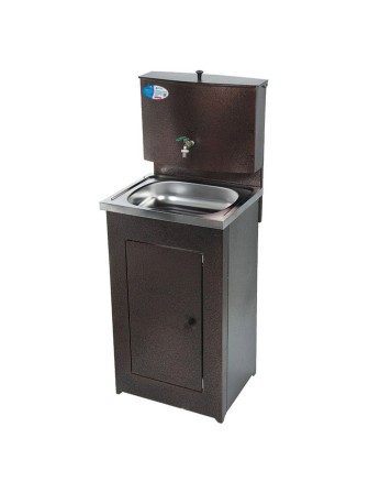 Умывальник для дачи Акватекс (без ЭВН), цвет медь, нержавеющая мойка