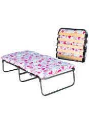 Кровать-тумба детская ортопедическая КТР-2ЛПК2, мягкая раскладушка, на ламелях, 140х70 см