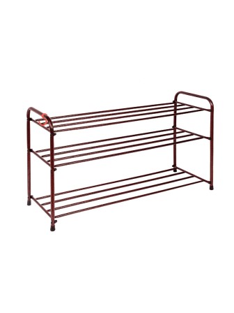 Подставка для обуви 3 полки 80 см, цвет медный антик