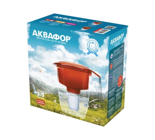 Фильтр-кувшин для очистки воды Аквафор Кантри красный 3,9 л