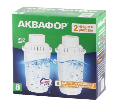 Набор кассет Аквафор B8 (В100-8) 2 шт. ресурс 350 л