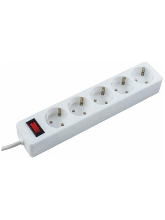Сетевой фильтр КОСМОС 5 гнезд, 1.8 м белый