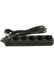 Сетевой фильтр КОСМОС 5 гнезд, 3 м черный