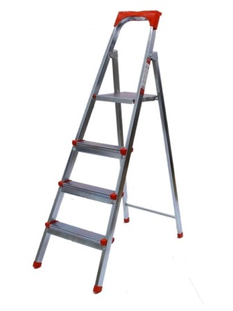 Стремянка UFUK 4 ступени оцинкованная